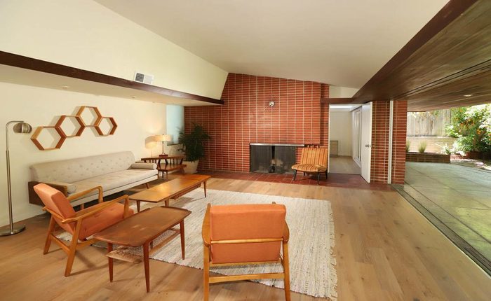 Mid Century Modern Glendale home living room
