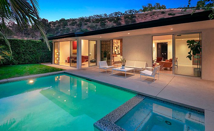 BHPO Mid Century Modern home with pool and spa.
