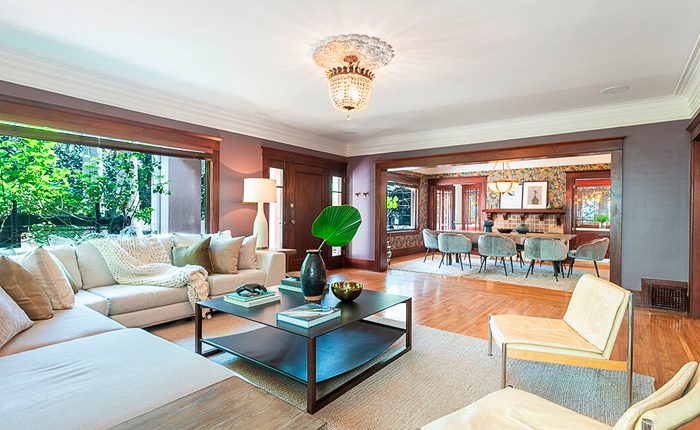 Historic Hollywood Italianate Home living room