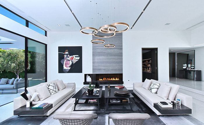 Encino Contemporary Modern Estate living room