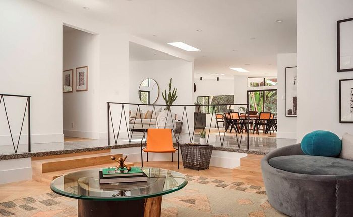 Rising Glen Mid Century Modern home with sunken living room