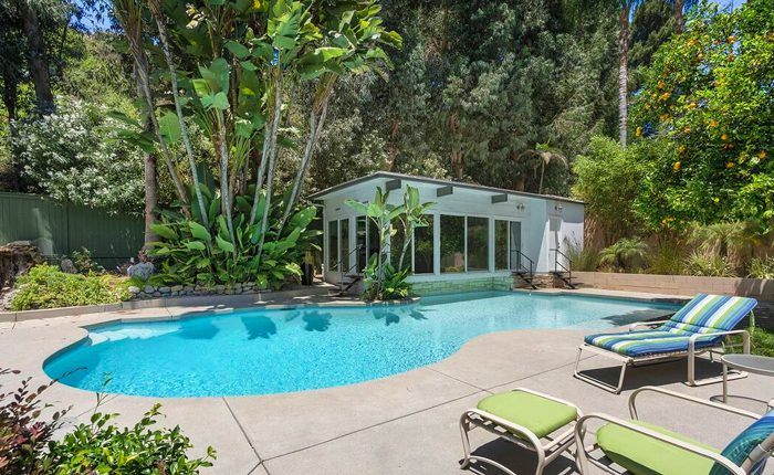 Renovated Coldwater Canyon mid century home with pool house