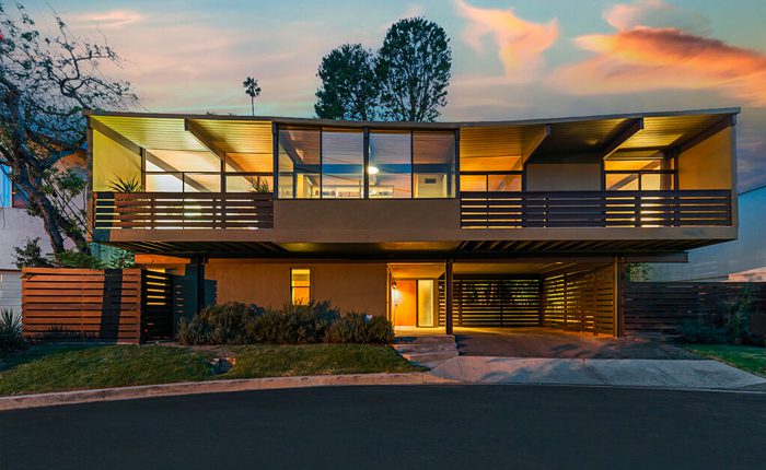 Laurel Canyon Mid Century Modern home with Butterfly roof