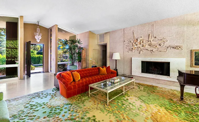Beverly Hills mid century architectural home with exquisite Paul Ferrante finishes throughout