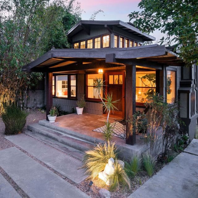 Historically HIP! Nestled in the hills of Elysian Heights, this 1912 Craftsman is set behind a gate on one of Echo Park's famous secret stair streets. The secluded setting and tranquil surroundings provide the perfect backdrop for this character-filled home. Link in our bio.⁠
.⁠
Contact Beyond Shelter for a private showing of this historic Craftsman property! ⁠
.⁠
.⁠
.⁠
Listed by Robert Kallick and Justin Freeling